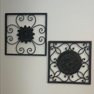Black Metal Wall Art Set